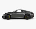 Porsche 911 Carrera GTS coupe 2024 3D-Modell Seitenansicht