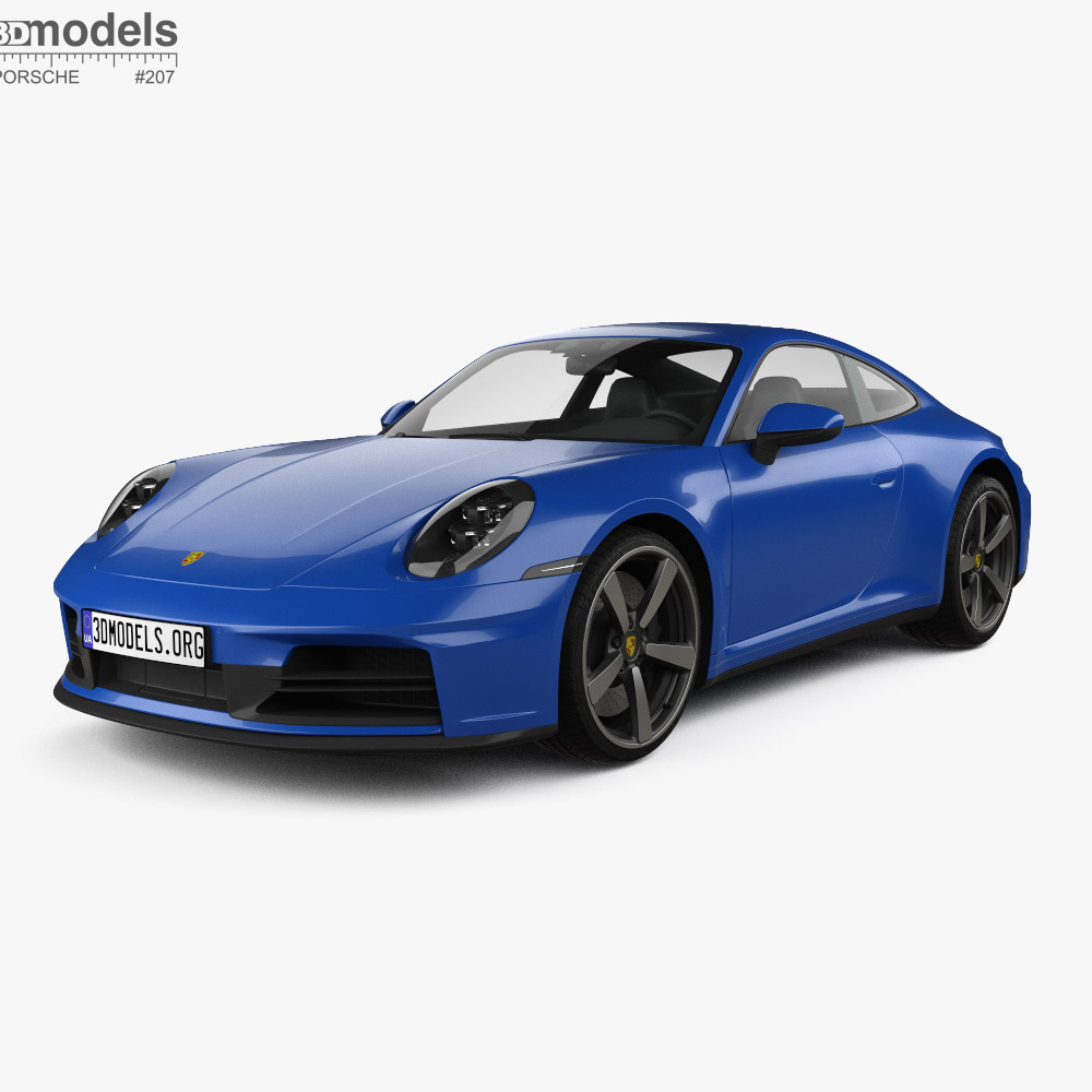 Porsche 911 Carrera coupe 2024 3Dモデル
