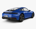 Porsche 911 Carrera coupe 2024 3D模型 后视图