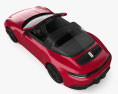 Porsche 911 Targa 4 GTS 2024 3D模型 顶视图