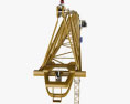 Potain Tower Crane MDT 389 2019 3D 모델  front view