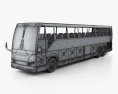 Prevost H3-45 버스 2004 3D 모델  wire render