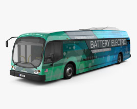 3D model of Proterra Catalyst E2 bus 2016