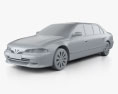Proton Perdana Grand Limousine 2010 3d model clay render