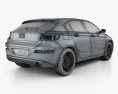 Qoros 3 hatchback 2016 Modèle 3d