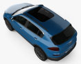 Qoros 5 SUV 2019 3D 모델  top view