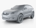Qoros 5 SUV 2019 3D модель clay render