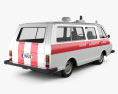 RAF 2203 Latvija 救急車 1997 3Dモデル 後ろ姿