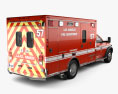 RAM LAFD Paramedic com interior 2016 Modelo 3d vista traseira
