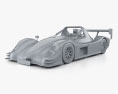 Radical SR8 RX 2015 3D-Modell clay render