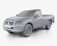 Ram 1200 Single Cab ST 2020 3d model clay render