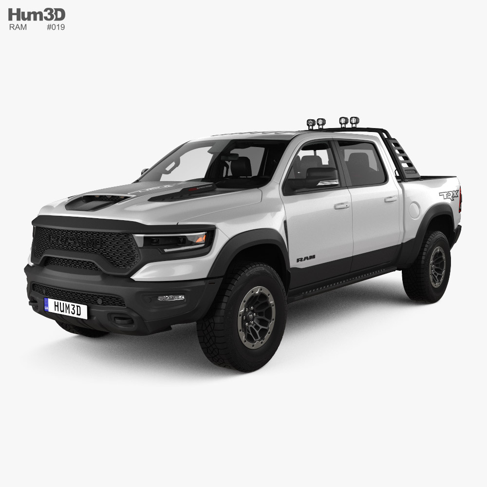 Ram 1500 Crew Cab TRX Mopar Performance Parts with HQ interior 2020 3D model
