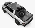 Ram 1500 Crew Cab TRX Mopar Performance Parts インテリアと 2024 3Dモデル top view