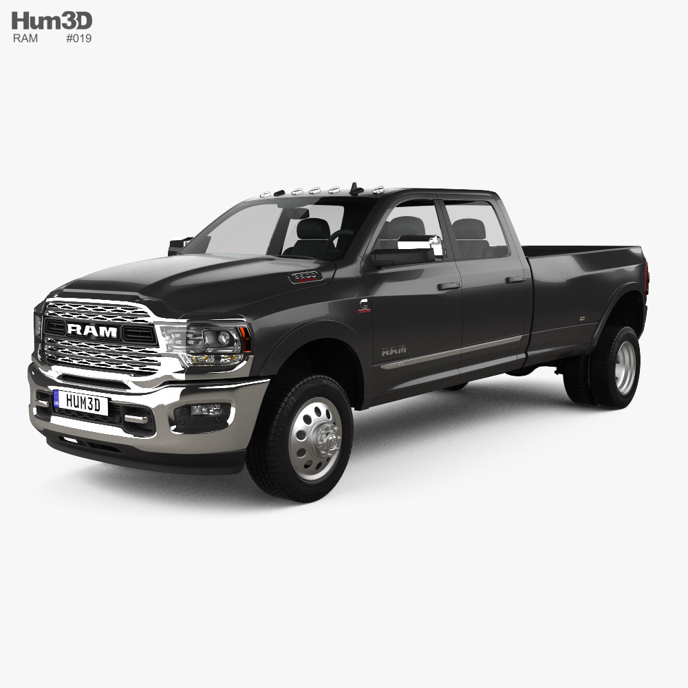 Ram 3500 Crew Cab Long bed Dually Limited 2024 3D-Modell