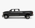 Ram 3500 Crew Cab Long bed Dually Limited 2024 3D 모델  side view
