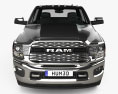 Ram 3500 Crew Cab Long bed Dually Limited 2024 3D-Modell Vorderansicht