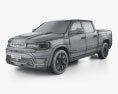 Ram 1500 Crew Cab REV Limited 2024 3D-Modell wire render