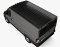 Ram ProMaster Cargo Van L1H1 2016 3D模型 顶视图
