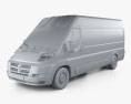 Ram ProMaster Cargo Van L4H2 2016 3D模型 clay render