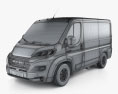 Ram ProMaster Cargo Van L1H1 2024 3d model wire render