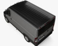 Ram ProMaster Cargo Van L1H1 2024 3D-Modell Draufsicht