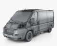 Ram ProMaster Cargo Van L2H1 2022 3Dモデル wire render