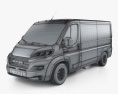 Ram ProMaster Cargo Van L2H1 2024 3D-Modell wire render