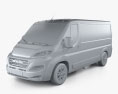 Ram ProMaster Cargo Van L2H1 2024 3d model clay render