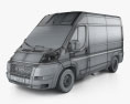 Ram ProMaster Cargo Van L2H2 2022 Modelo 3d wire render
