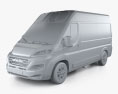 Ram ProMaster Cargo Van L2H2 2024 3D-Modell clay render