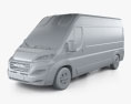 Ram ProMaster Cargo Van L3H2 2024 3Dモデル clay render
