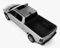 Dodge Ram 1500 Quad Cab Big Horn 6-foot 4-inch Box with HQ interior 2019 Modelo 3d vista de cima