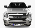 Dodge Ram 1500 Quad Cab Big Horn 6-foot 4-inch Box with HQ interior 2019 3D модель front view