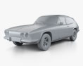 Reliant Scimitar GTE 1970 3Dモデル clay render