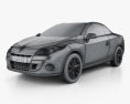 Renault Megane CC 2012 3D模型 wire render