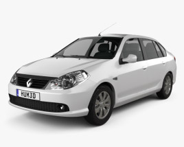 3D model of Renault Symbol 2011