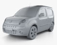 Renault Kangoo Compact 2014 3d model clay render