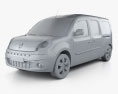 Renault Kangoo Maxi 2014 3D-Modell clay render