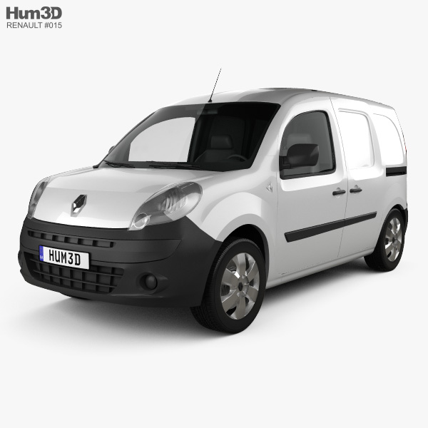 Renault Kangoo Van 2 Side Doors 2014 3D model