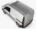 Renault Kangoo Van 2 Side Doors 2014 3d model top view