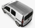 Renault Kangoo Van 2 Side Doors Glazed 2014 Modèle 3d vue du dessus