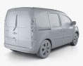 Renault Kangoo Van 2 Side Doors Glazed 2014 3D 모델 