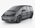 Renault Grand Espace 2014 3D-Modell wire render