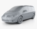 Renault Grand Espace 2014 3D 모델  clay render
