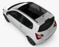 Renault Twingo 2013 3D-Modell Draufsicht