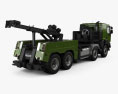 Renault Kerax Military Crane 2013 3D模型 后视图