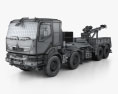 Renault Kerax Military Crane 2013 3D модель wire render