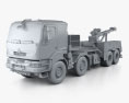Renault Kerax Military Crane 2013 Modèle 3d clay render