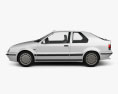 Renault 19 3 porte hatchback 2000 Modello 3D vista laterale