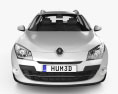 Renault Megane Estate 2013 Modelo 3D vista frontal